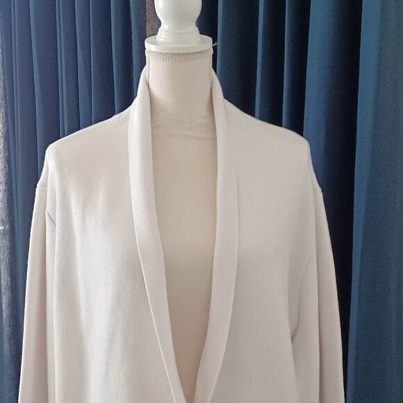 LIKE NEW! Summersalt Organic Cotton Ribbed Sweater/Blazer in White Size 2XL - Picture 5 of 10